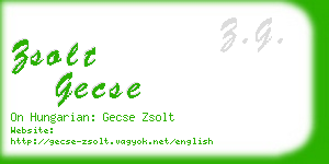 zsolt gecse business card